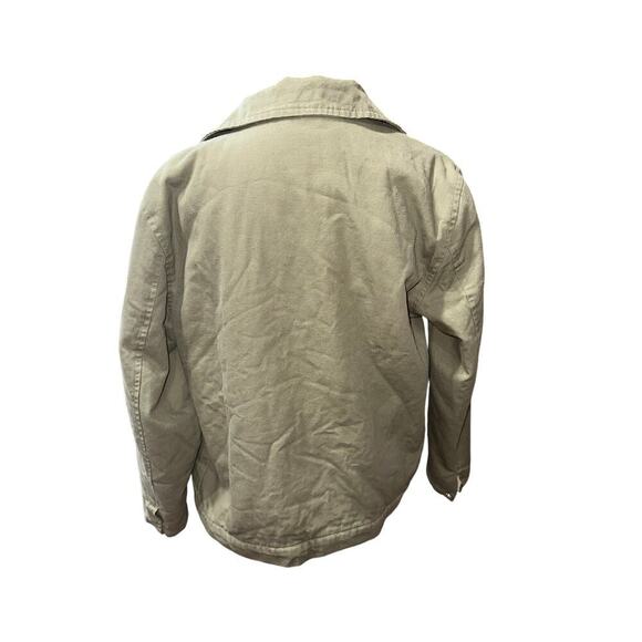 Volcom Mens canvas Jacket full zip Army green Sherpa Lined S Skater Streetwear - Picture 2 of 9